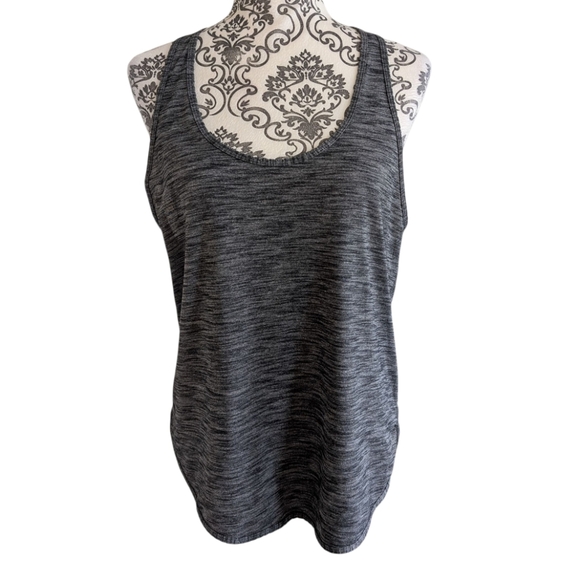 Lululemon 105 F Singlet Active Run Yoga Athletic Women 10 Heathered Black 12/14 - Picture 2 of 9